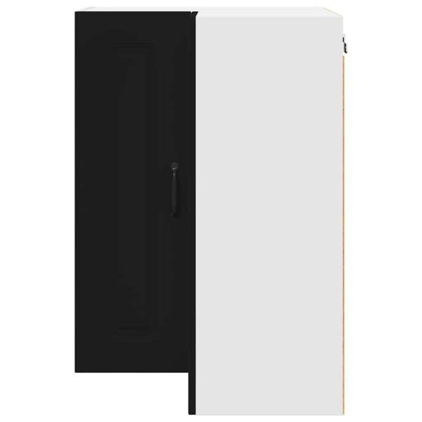 Küchenhängeschrank Schwarz 57 x 57 x 80 cm Holzwerkstoff