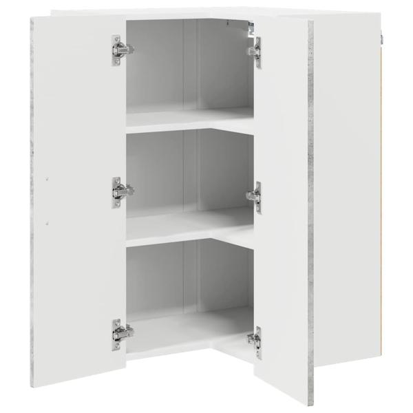 Küchenhängeschrank Beton Grau 57 x 57 x 80 cm Holzwerkstoff