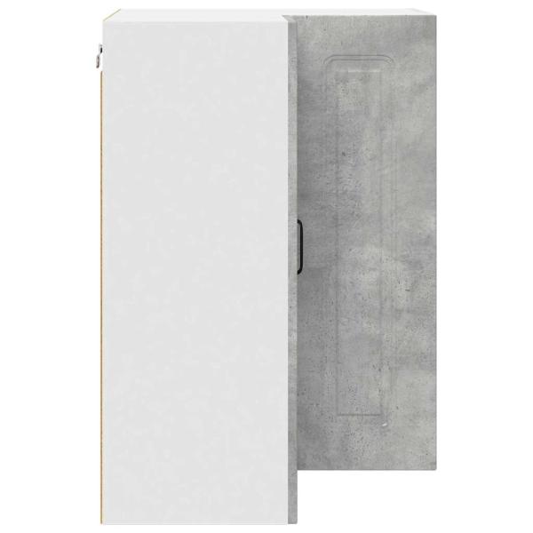 Küchenhängeschrank Beton Grau 57 x 57 x 80 cm Holzwerkstoff
