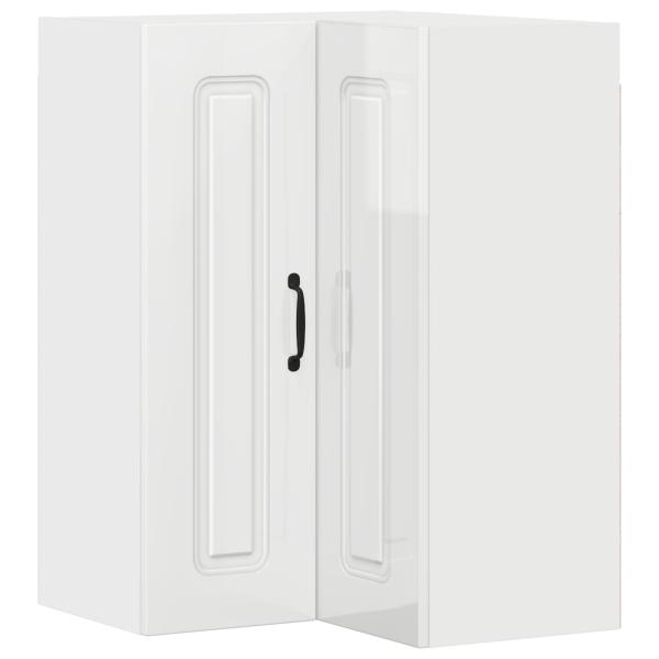 ARDEBO.de - Küchenhängeschrank Hochglanz Weiß 57 x 57 x 80 cm Holzwerkstoff