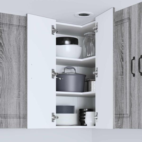 Küchenhängeschrank Graues Sonoma 57 x 57 x 80 cm Holzwerkstoff