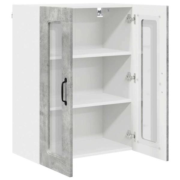 Küchenhängeschrank Beton Grau 60 x 31 x 80 cm Holzwerkstoff