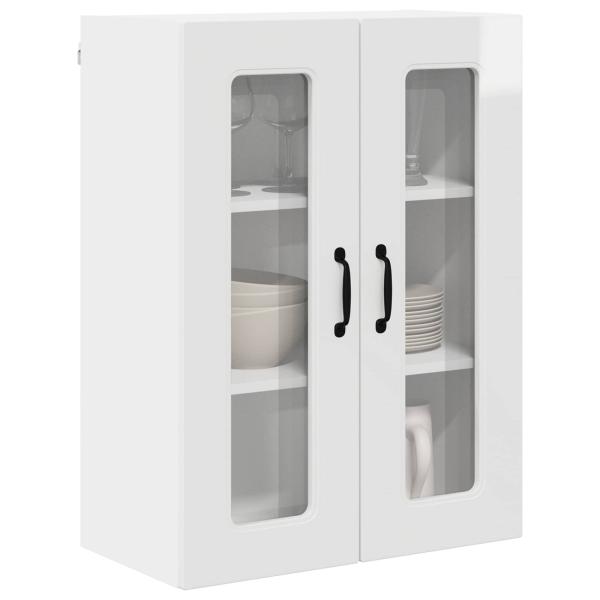 Küchenhängeschrank Hochglanz Weiß 60 x 31 x 80 cm Holzwerkstoff