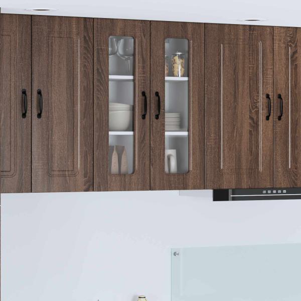 ARDEBO.de - Geschirrspülerfront Kalmar Braun Eichen-Optik 60 x 31 x 80 cm