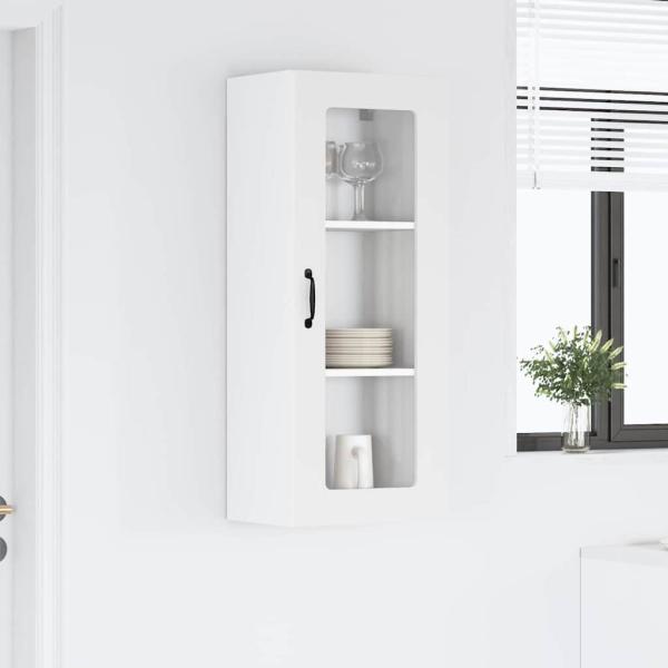Küchenhängeschrank mit Tür Weiß 40 x 31 x 100 cm Holzwerkstoff