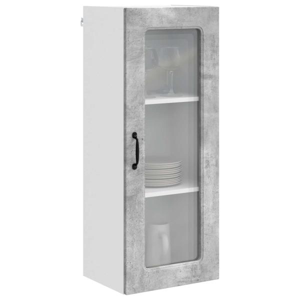 ARDEBO.de - Küchenhängeschrank Beton Grau 40 x 31 x 100 cm Holzwerkstoff