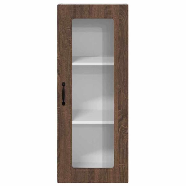 Küchenhängeschrank mit Tür Braun Eichen-Optik 40 x 31 x 100 cm