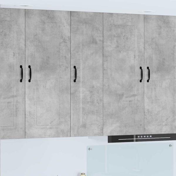 ARDEBO.de - Küchenhängeschrank Beton Grau 30 x 31 x 100 cm Holzwerkstoff