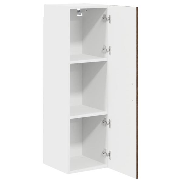 Küchenhängeschrank mit Tür Braun Eichen-Optik 30 x 31 x 100 cm