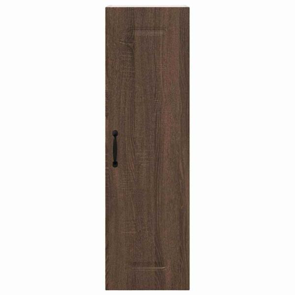 Küchenhängeschrank mit Tür Braun Eichen-Optik 30 x 31 x 100 cm