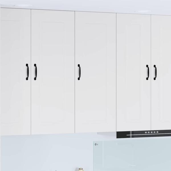 ARDEBO.de - Küchenhängeschrank mit Tür Weiß 40 x 31 x 100 cm Holzwerkstoff