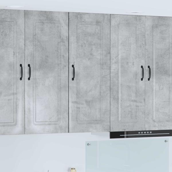 ARDEBO.de - Küchenhängeschrank Beton Grau 40 x 31 x 100 cm Holzwerkstoff