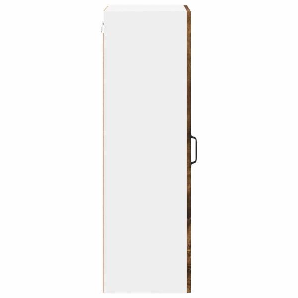 Küchenhängeschrank mit Regal Geräucherte Eiche 40 x 31 x 100 cm