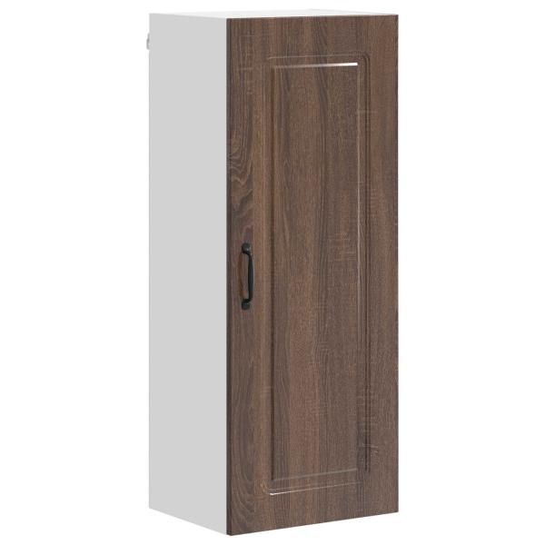 Küchenhängeschrank mit Tür Braun Eichen-Optik 40 x 31 x 100 cm
