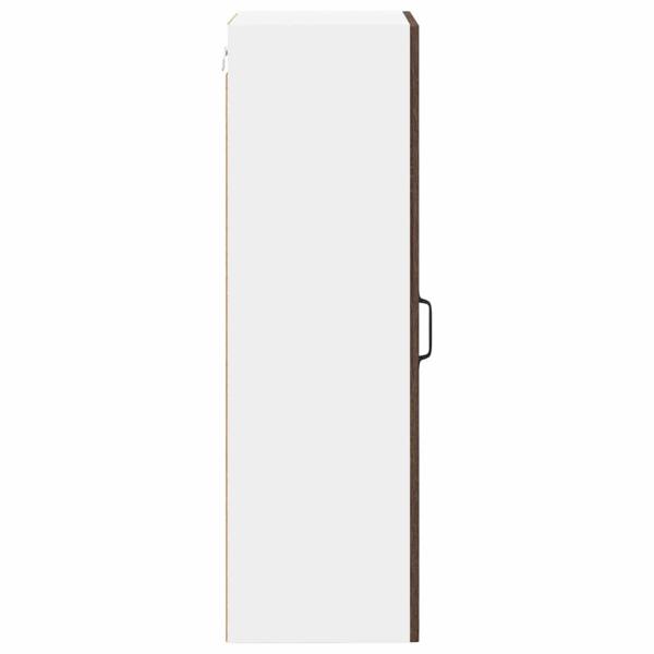 Küchenhängeschrank mit Tür Braun Eichen-Optik 40 x 31 x 100 cm