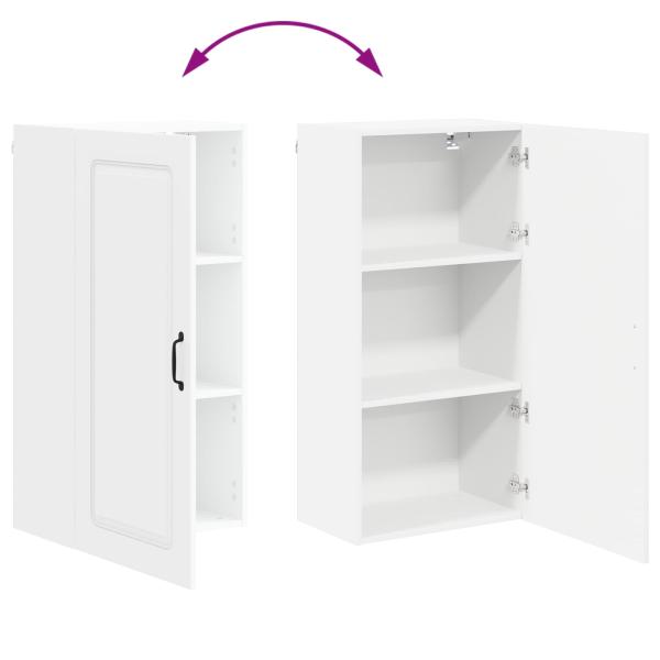 Küchenhängeschrank mit Tür Weiß 50 x 31 x 100 cm Holzwerkstoff