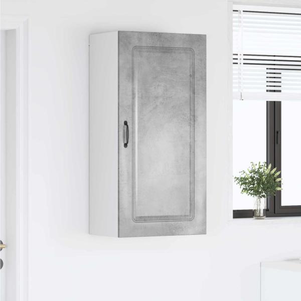ARDEBO.de - Küchenhängeschrank Beton Grau 50 x 31 x 100 cm Holzwerkstoff