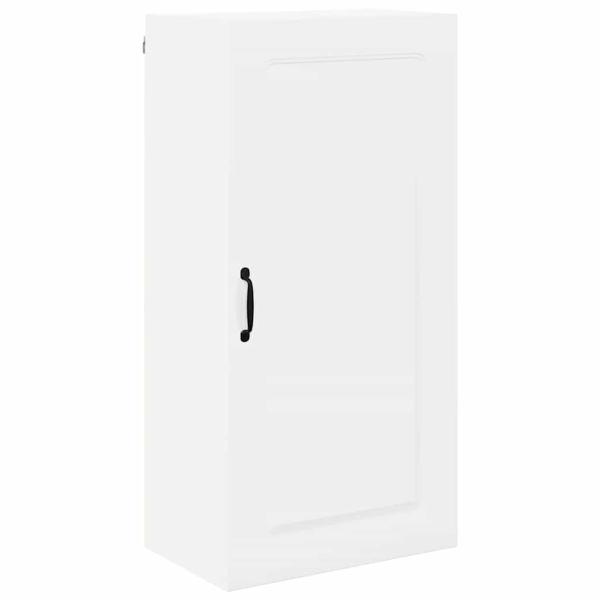 Küchenhängeschrank mit Regal Hochglanz Weiß 50 x 31 x 100 cm