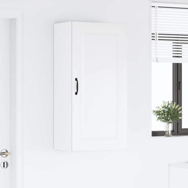 Küchenhängeschrank mit Regal Hochglanz Weiß 50 x 31 x 100 cm