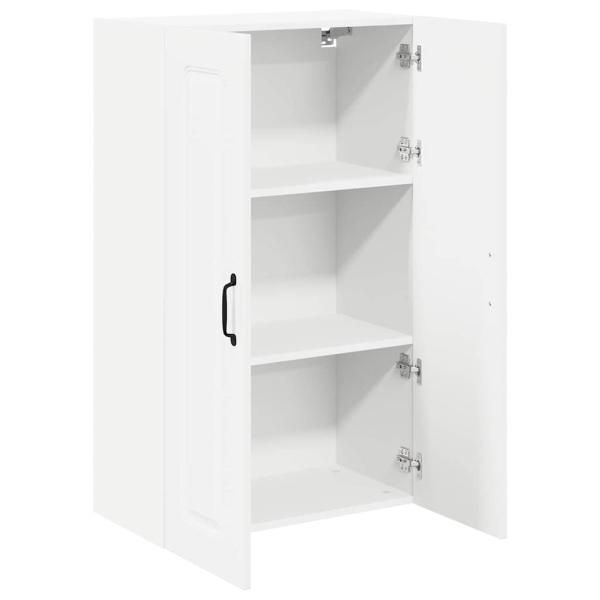 Küchenhängeschrank mit Regal Hochglanz Weiß 60 x 31 x 100 cm
