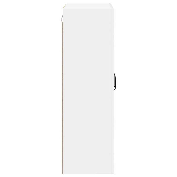 Küchenhängeschrank mit Regal Hochglanz Weiß 60 x 31 x 100 cm