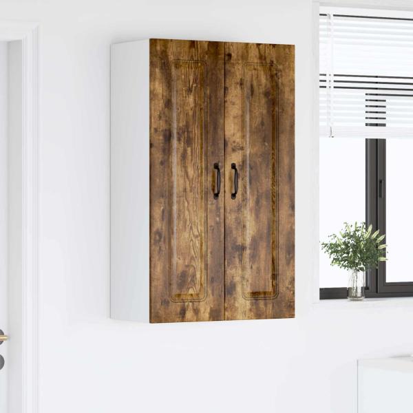 Küchenhängeschrank mit Regal Geräucherte Eiche 60 x 31 x 100 cm