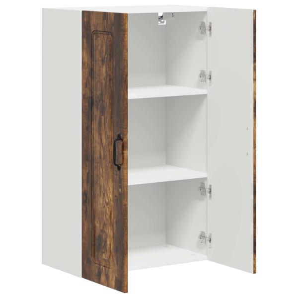 Küchenhängeschrank mit Regal Geräucherte Eiche 60 x 31 x 100 cm