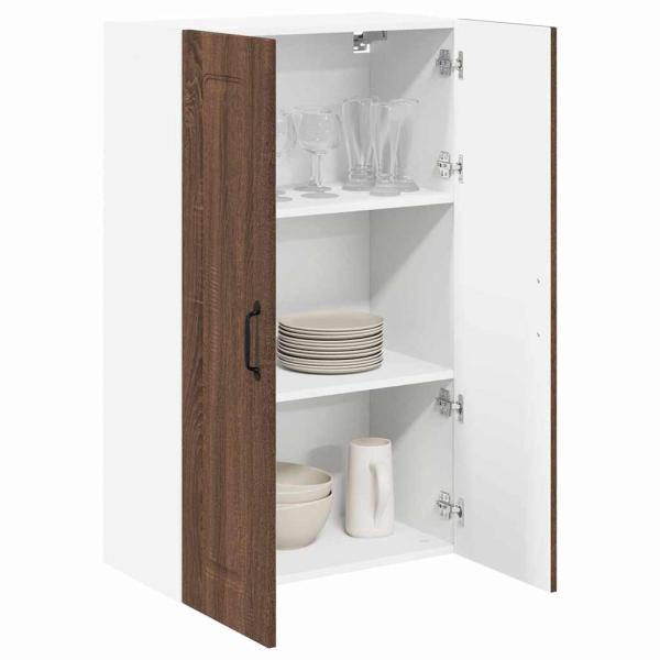 Küchenhängeschrank mit Tür Braun Eichen-Optik 60 x 31 x 100 cm