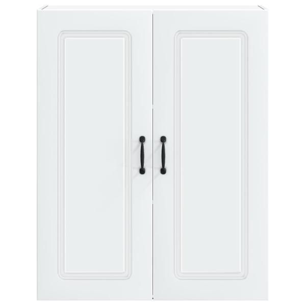 Küchenhängeschrank mit Tür Weiß 80 x 31 x 100 cm Holzwerkstoff