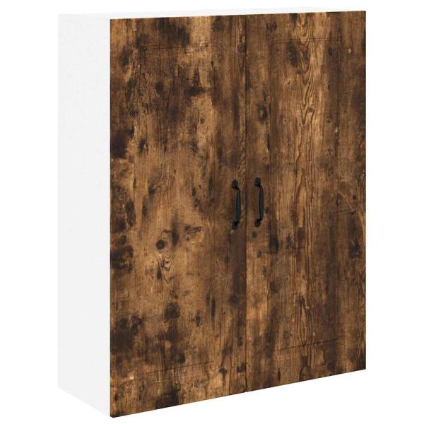 Küchenhängeschrank mit Regal Geräucherte Eiche 80 x 31 x 100 cm