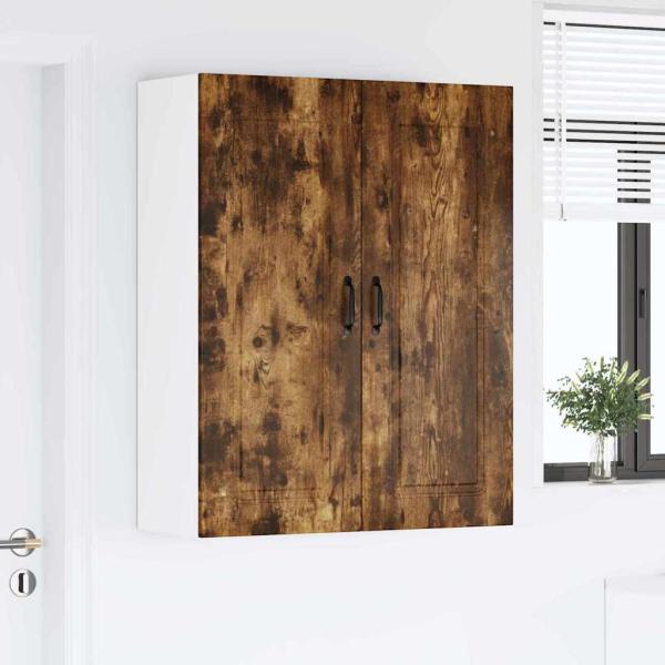Küchenhängeschrank mit Regal Geräucherte Eiche 80 x 31 x 100 cm