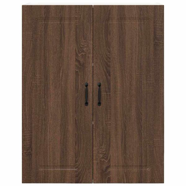 Küchenhängeschrank mit Tür Braun Eichen-Optik 80 x 31 x 100 cm