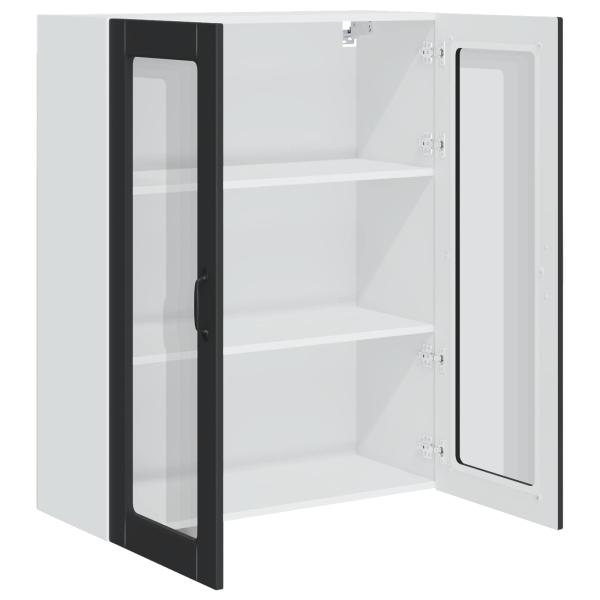 Küchenhängeschrank Schwarz 80 x 31 x 100 cm Holzwerkstoff