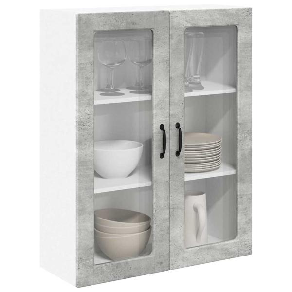 Küchenhängeschrank Beton Grau 80 x 31 x 100 cm Holzwerkstoff