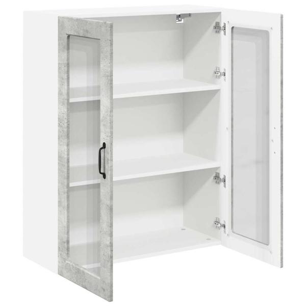 Küchenhängeschrank Beton Grau 80 x 31 x 100 cm Holzwerkstoff