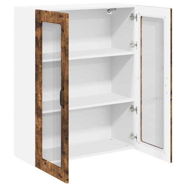 Küchenhängeschrank mit Regal Geräucherte Eiche 80 x 31 x 100 cm