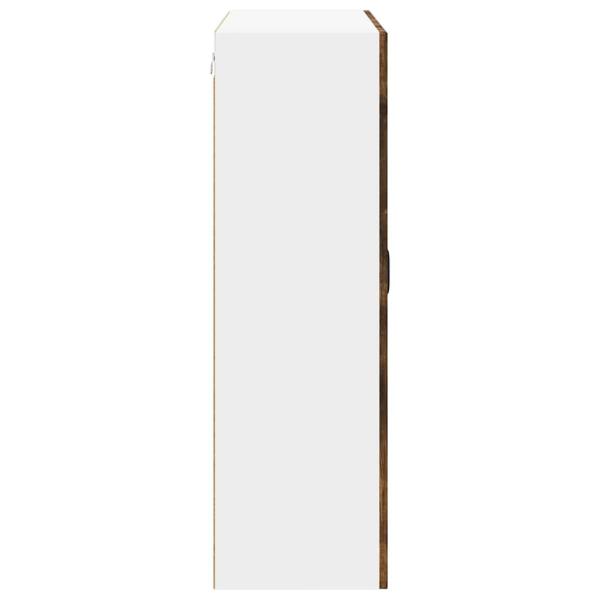 Küchenhängeschrank mit Regal Geräucherte Eiche 80 x 31 x 100 cm