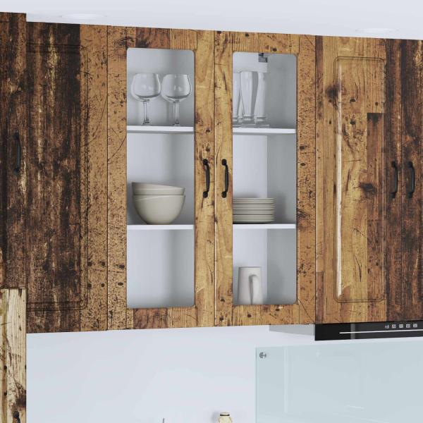 ARDEBO.de - Küchenhängeschrank Altholz 80 x 31 x 100 cm Holzwerkstoff