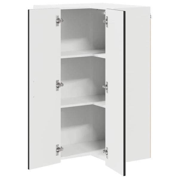 Küchenhängeschrank Schwarz 57 x 57 x 100 cm Holzwerkstoff