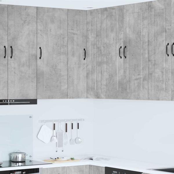 ARDEBO.de - Küchenhängeschrank Beton Grau 57 x 57 x 100 cm Holzwerkstoff