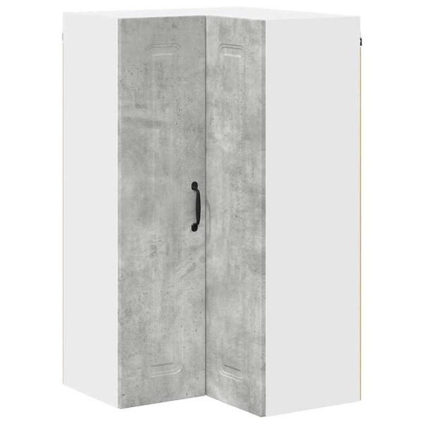 Küchenhängeschrank Beton Grau 57 x 57 x 100 cm Holzwerkstoff