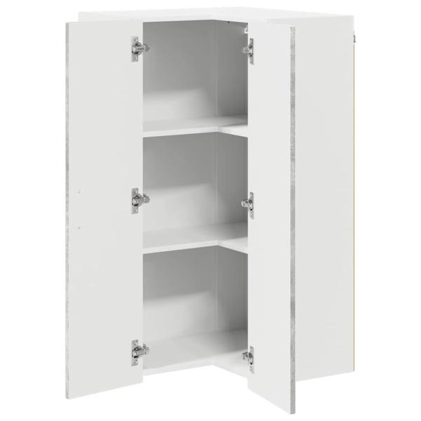 Küchenhängeschrank Beton Grau 57 x 57 x 100 cm Holzwerkstoff