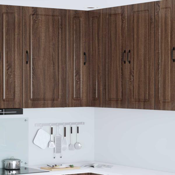 ARDEBO.de - Küchenhängeschrank mit Tür Braun Eichen-Optik 57 x 57 x 100 cm