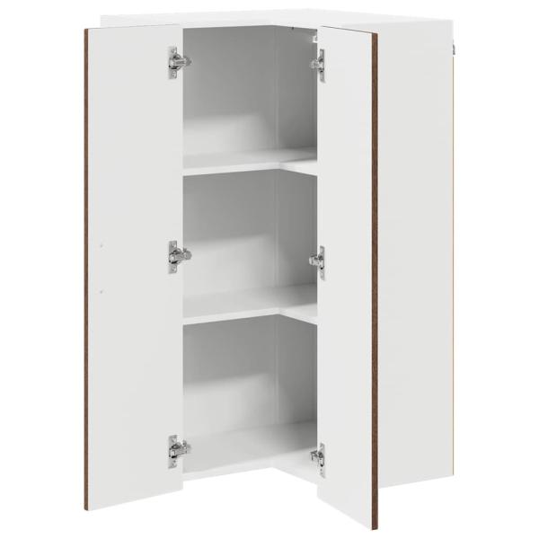 Küchenhängeschrank mit Tür Braun Eichen-Optik 57 x 57 x 100 cm