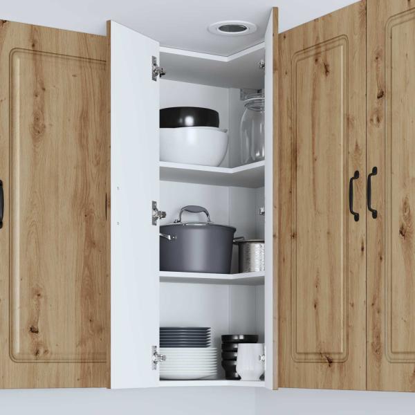 Küchenhängeschrank Artisan-Eiche 57 x 57 x 100 cm Holzwerkstoff
