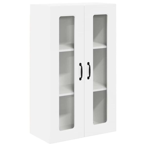 Küchenhängeschrank mit Regal Hochglanz Weiß 60 x 31 x 100 cm