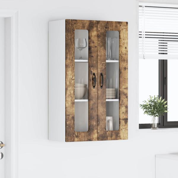 Küchenhängeschrank mit Regal Geräucherte Eiche 60 x 31 x 100 cm