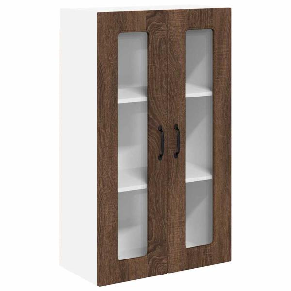 Küchenhängeschrank mit Tür Braun Eichen-Optik 60 x 31 x 100 cm