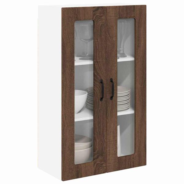Küchenhängeschrank mit Tür Braun Eichen-Optik 60 x 31 x 100 cm