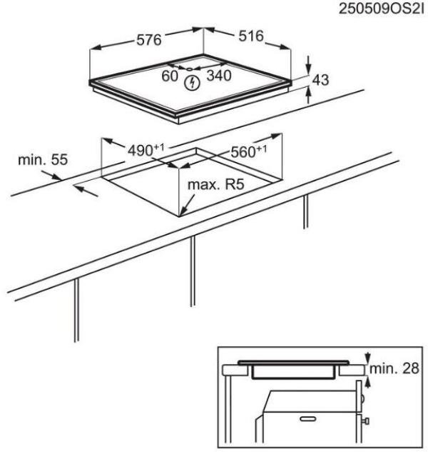 AEG KOMBI1026 EEK: A Herdset mit Glaskeramikkochfeld (OU5AE10CM + TA64RA00XB), 60 cm breit, 65 L, Edelstahl Antifingerprint (801419453)